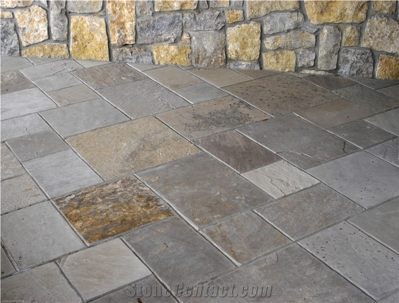 Colorado Buff Sandstone Sawn Cut Patio Pattern