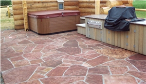 Colorado Red Sandstone Irregular Flagstone