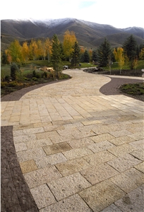 Peppercorn Granite Sawn and Combed Patio Pavers, Walkway Pavers Peppercorn Granite Sawn and Combed Patio Pavers, Walkway Pavers