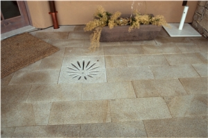Peppercorn Granite Sawn and Combed Patio Pavers, Walkway Pavers
