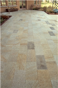 Peppercorn Granite Sawn and Combed Patio Pavers, Walkway Pavers