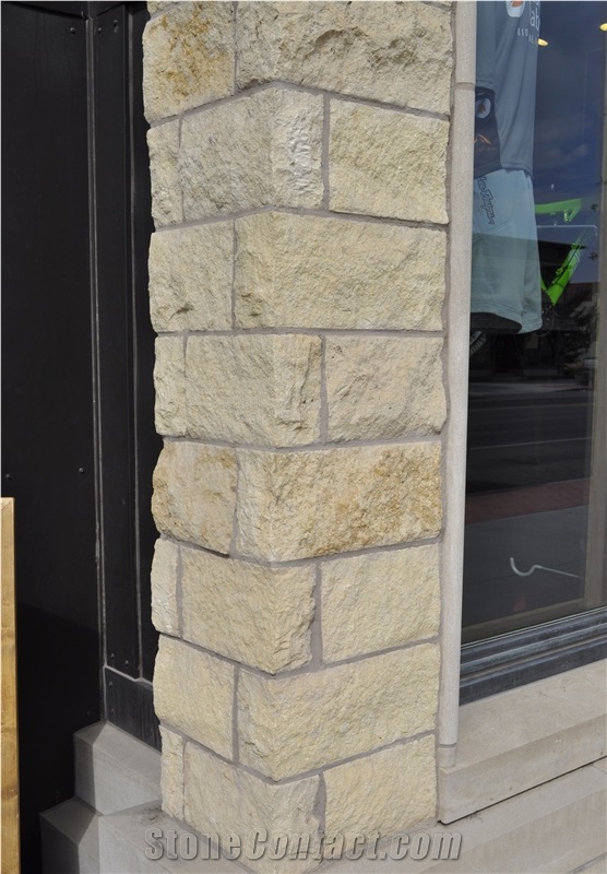 Pilgrim Limestone Masonry, Installing the Limestone Exterior Walls