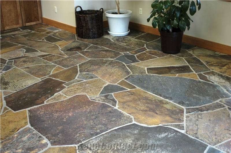 Prichard Quartzite Laying Flagstone Patio