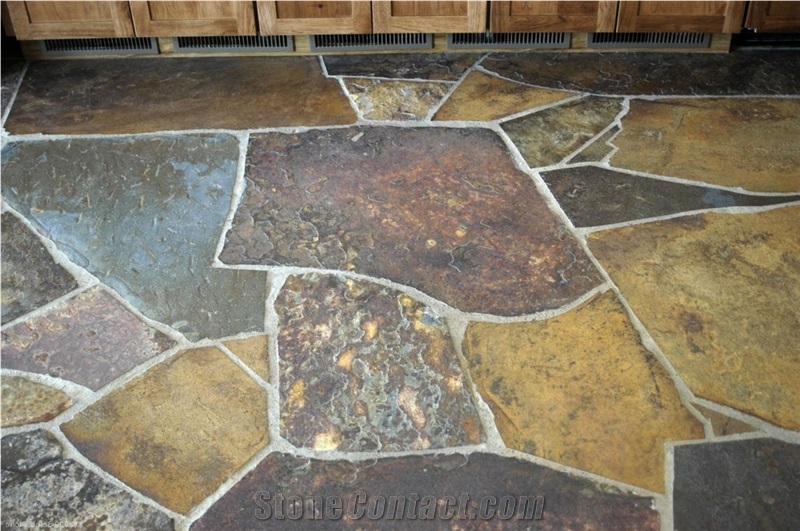 Prichard Quartzite Laying Flagstone Patio