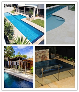 G682 Bullnose/Square Rebated Edging Swimming Pool Coping, China Yellow Granite