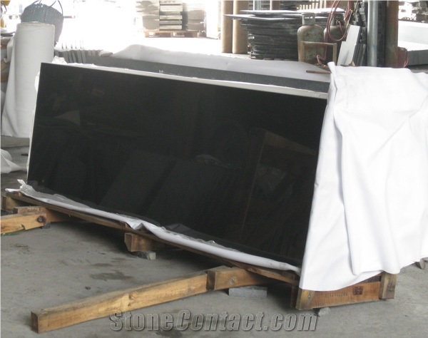 G684 Black Basalt Slabs with Polished,China Black Basalt,Raven Black/ Black Pearl