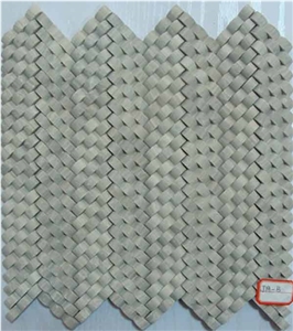 Grey Wood Vein Marble Mosaic