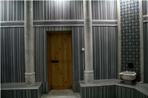 Otantic Turkish Bath or Hamam Design with Marmara Marble