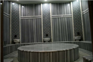 Otantic Turkish Bath or Hamam Design with Marmara Marble
