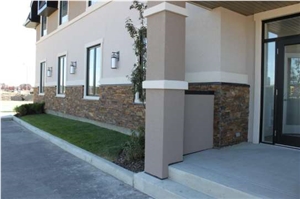 Autumn Flame Stone Full Bed Ledgestone