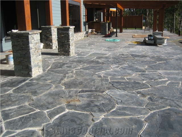 Ocean Pearl Stone Flagstone Patio