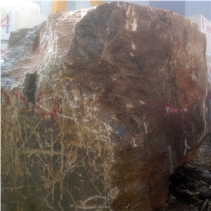 China Quarry Golden Onyx Brown Onyx Block