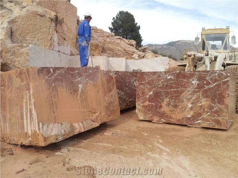 Rojo Iberico Marble Blocks