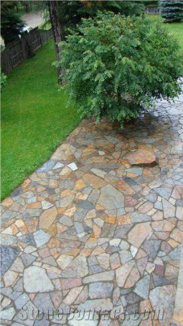 Cabinet Gorge Slate Irregular Flag Patio and Walk Way