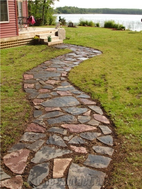 Cabinet Gorge Slate Irregular Flag Patio and Walk Way