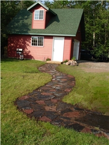 Cabinet Gorge Slate Irregular Flag Patio and Walk Way