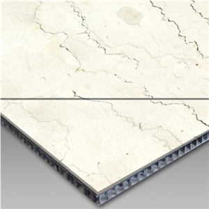 Aluminum Honeycomb Panel Back White Marble Top, Super Thin Stone Honeycomb Panels