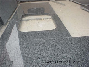 Cheap G654 Granite Bathroom Countertops, Dark Vanity Top Cheap G654 Granite Bathroom Countertops, Dark Vanity Top