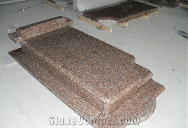 G562 Red Granite Poland Style Monument & Tombstone,Crown Red Monument