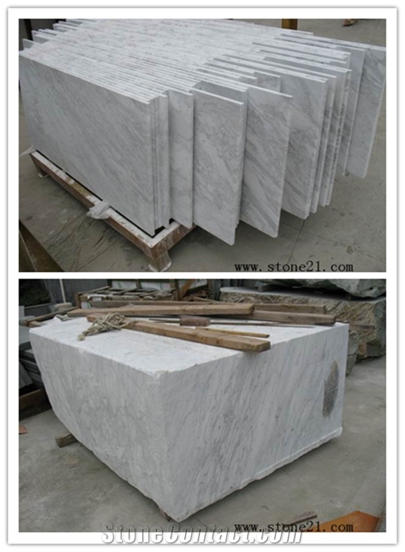 Volakas White Marble Block, China White Marble