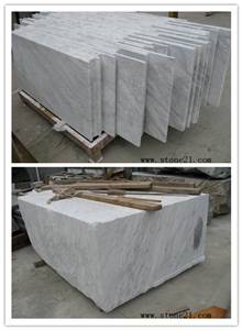 Volakas White Marble Block, China White Marble