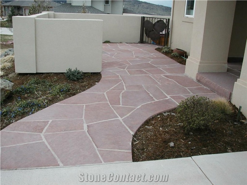 Lyons Red Colorado Red Sandstone Irregular Flagstone