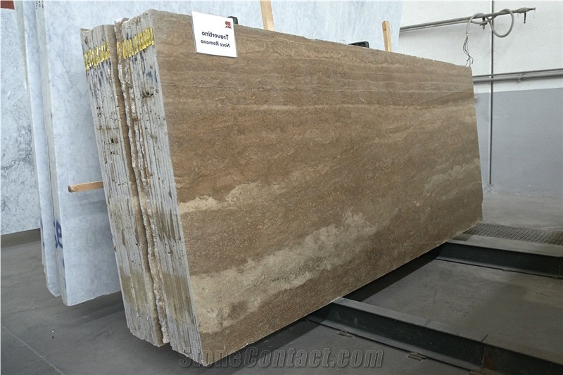 Travertino Noce Romano Slabs