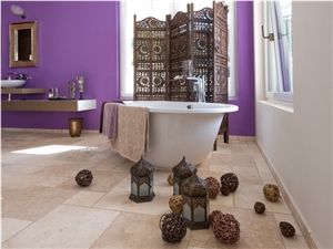 Travertine Light French Pattern Create an Elegant Effect and Warm Atmosphere in Your Home