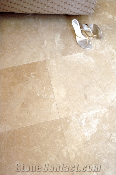 Denizli Travertine Cross Cut Slabs & Tiles, Classıc Travertıne, Ivory Travertine