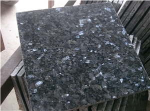A Quality Blue Pearl Granite Slab Tile, Norway Labrador Blue Granite Polished Machine Cut Panel for Hotel Flooring,Wall Cladding
