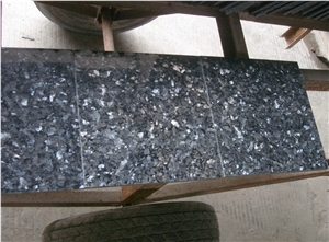 A Quality Blue Pearl Granite Slab Tile, Norway Labrador Blue Granite Polished Machine Cut Panel for Hotel Flooring,Wall Cladding