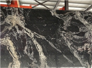 Athens Black Granite Polished Slabs, China Cosmos Black Granite Tiles for Garden Exterior Floor Paving
