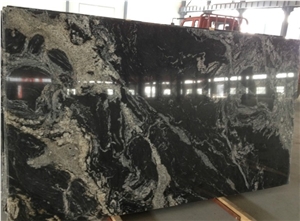 Athens Black Granite Polished Slabs, China Cosmos Black Granite Tiles for Garden Exterior Floor Paving