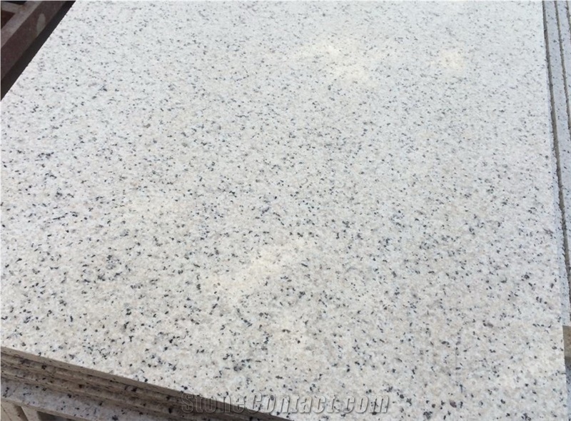 Bethel White Granite Slabs Flamed Tiles, United States White Sesame Granite Floor Paving,Garden Exterior Stone