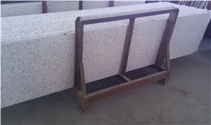 Bethel White Granite Slabs Flamed Tiles, United States White Sesame Granite Floor Paving,Garden Exterior Stone