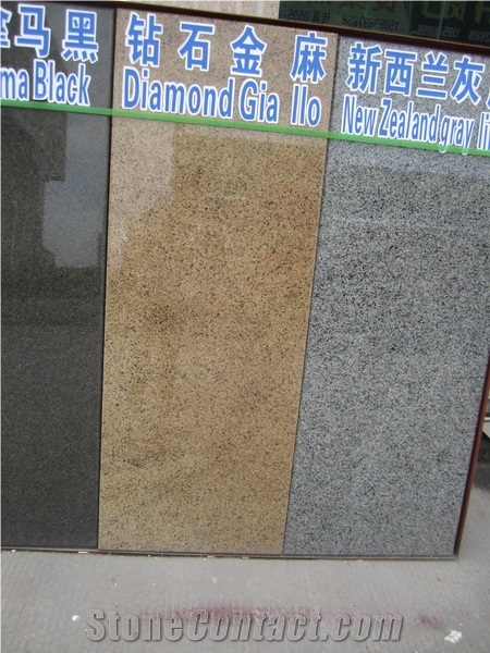China Golden Leaf Granite Slabs & Tiles, China Yellow Giallo Diamond Granite Machine Cutting Panel Floor Covering Polished
