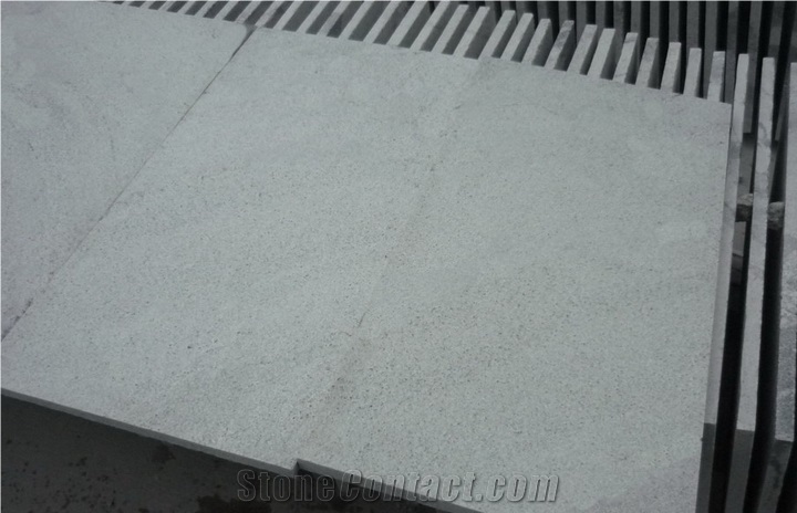 China Imperial White Ale, White Sesame Granite Tiles,Machine Cutting Slabs for Garden Exterior Floor Paving,Road Stepping Pattern Stone