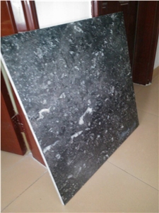 Conch Grey Granite Polished Slabs, Dark Grey Granite with Veins Machine Cutting Panel Tile for Wall Cladding,Lobby Floor Covering