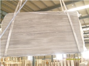 Grey Wood Vein Marble Slabs & Tiles, Grey Wood Grain Marble Slabs & Tiles