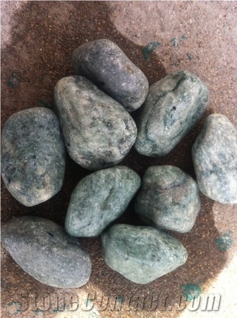 Tiger Skin Natural Granite Pebble Polished Gravel,River Stone in Good Price