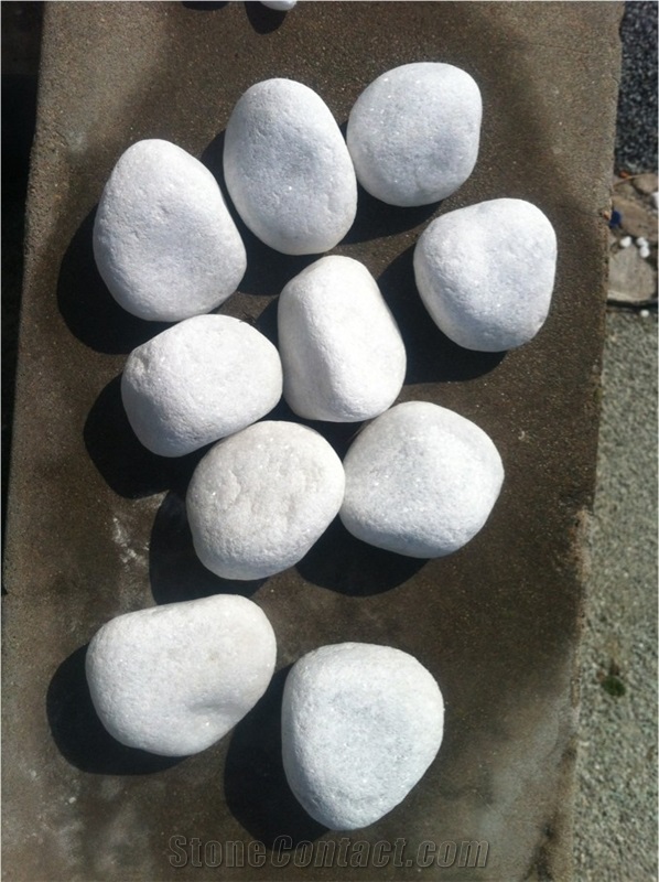 Tiger Skin Natural Granite Pebble Polished Gravel,River Stone in Good Price