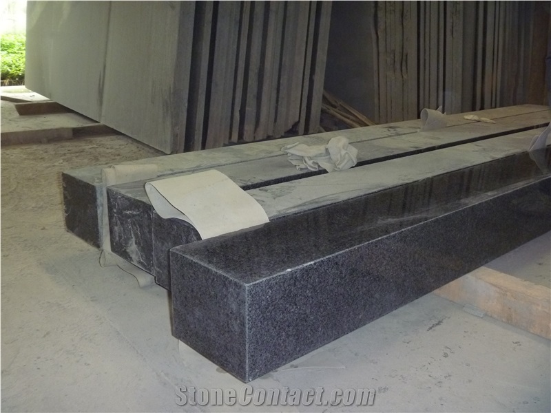 G654 Sesame Grey Kerbstone, China Padang Grey Granite