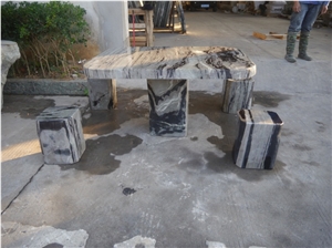Nine Dragon Jade Outdoor Nature Shape Table Sets