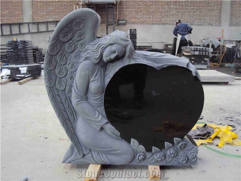 China Absolute Black American Style Polished Monument & Tombstone