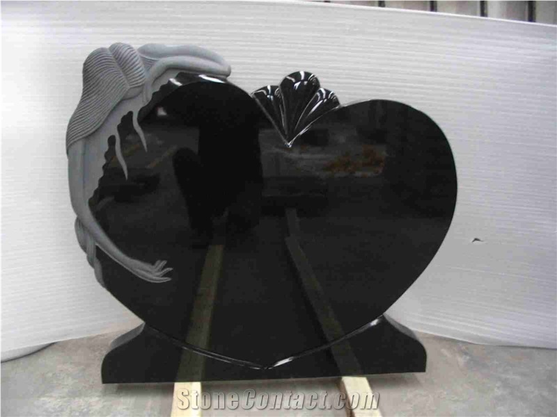 China Absolute Black American Style Polished Monument & Tombstone