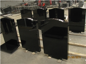 China Shanxi Black Granite Uk Style Polished Monument