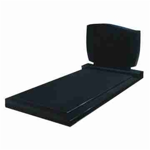 China Shanxi Black Russian Style Polished Tombstones