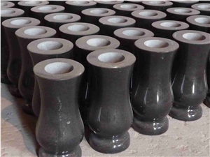 Shanxi Black Granite Vase,Black Granite Turned Vases,Shanxi Black Vases,Black Granite Vases