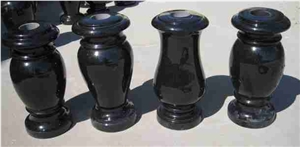 Shanxi Black Granite Vase,Black Granite Turned Vases,Shanxi Black Vases,Black Granite Vases
