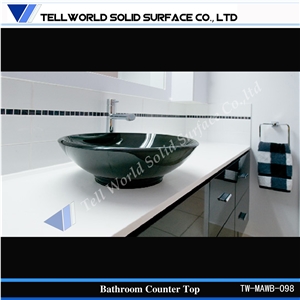 A Very Popular Bathroom Manmade Stone Oval Counter Top Wash Basin A Very Popular Bathroom Manmade Stone Oval Counter Top Wash Basin